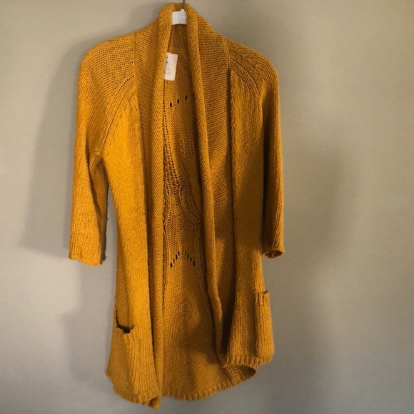 Angel Of The North Other - Anthropologie Mustard Cardigan